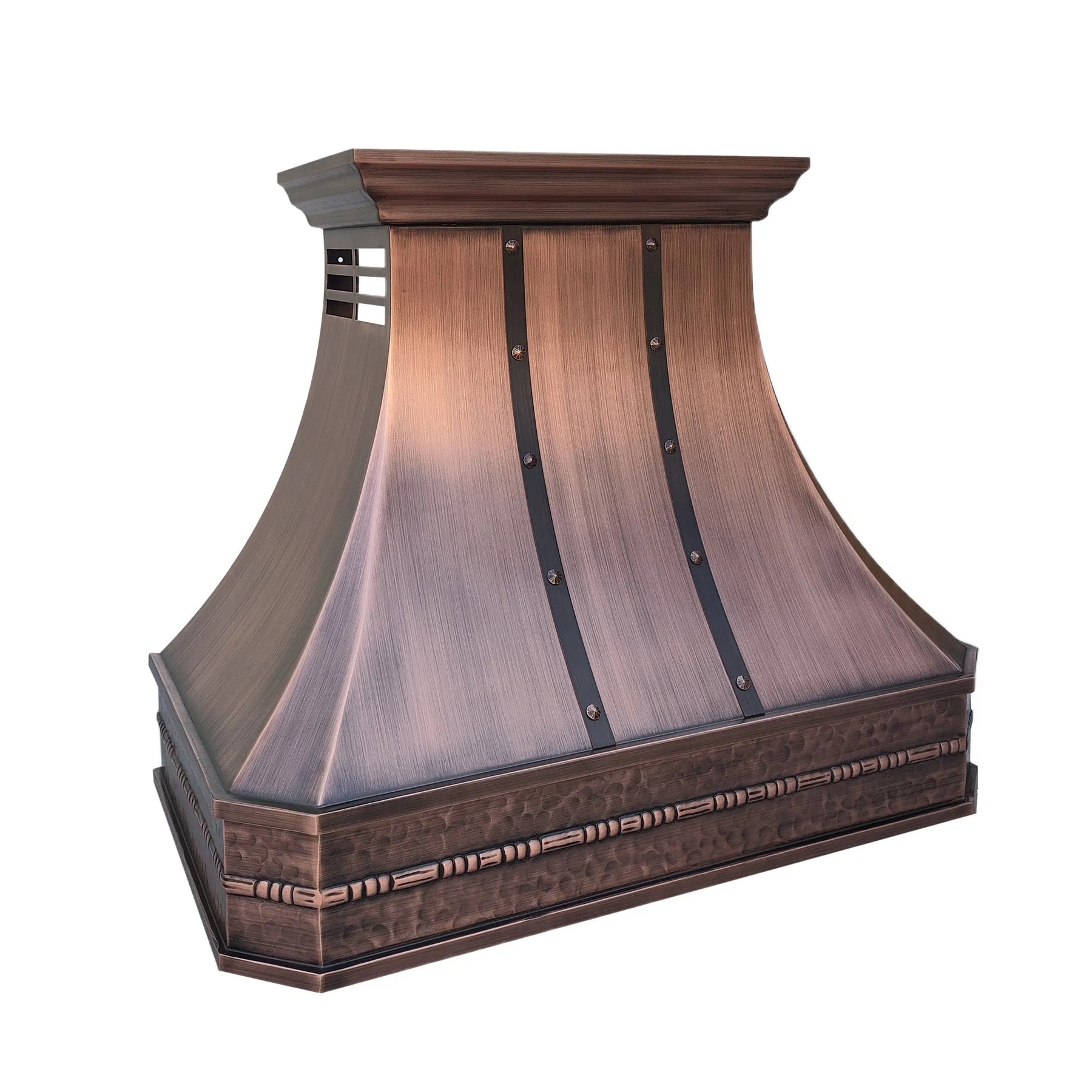 Fobest Copper Range Hood with Rustic Apron FCP-211-Copper Range Hood-Fobest