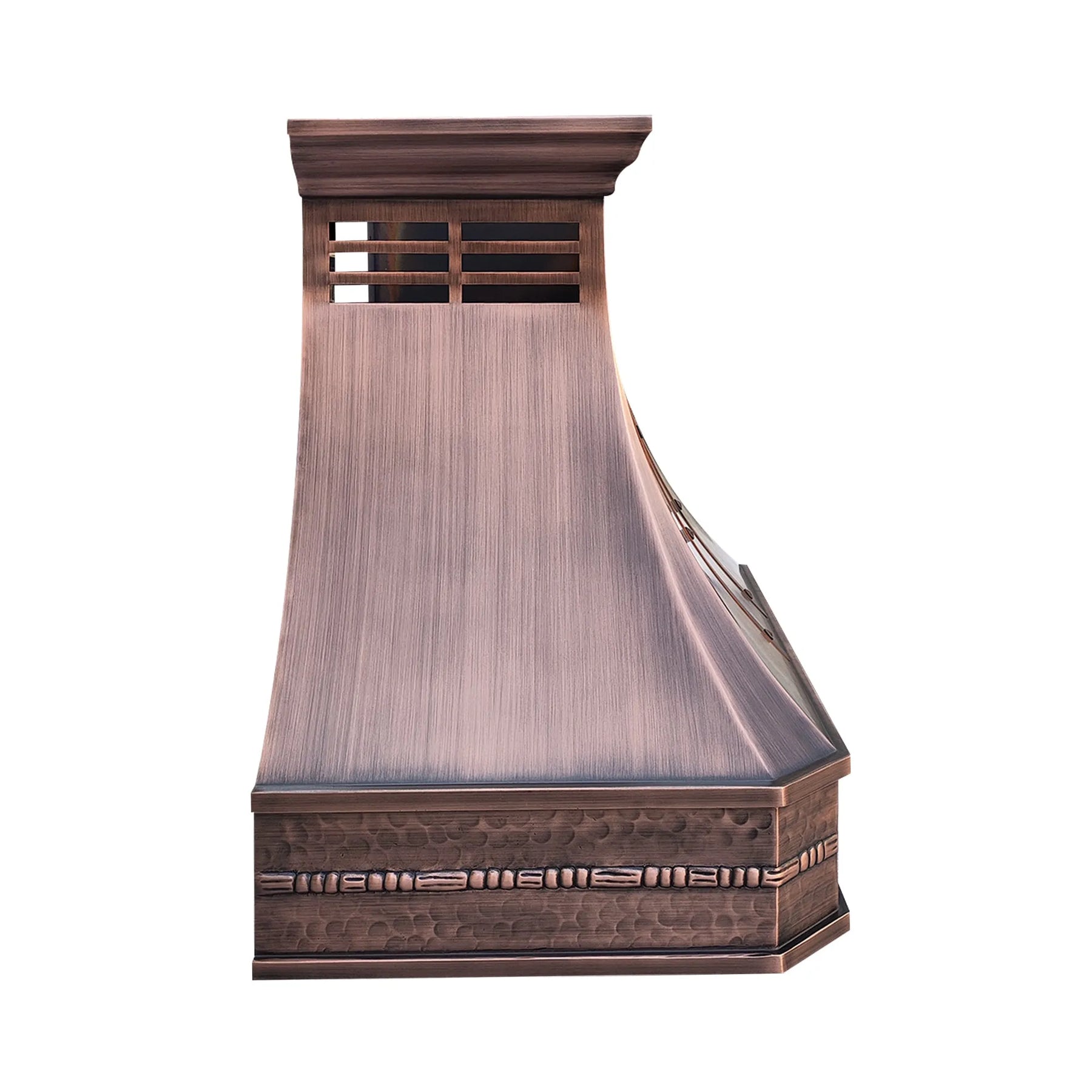 Fobest Copper Range Hood with Rustic Apron FCP-211-Copper Range Hood-Fobest