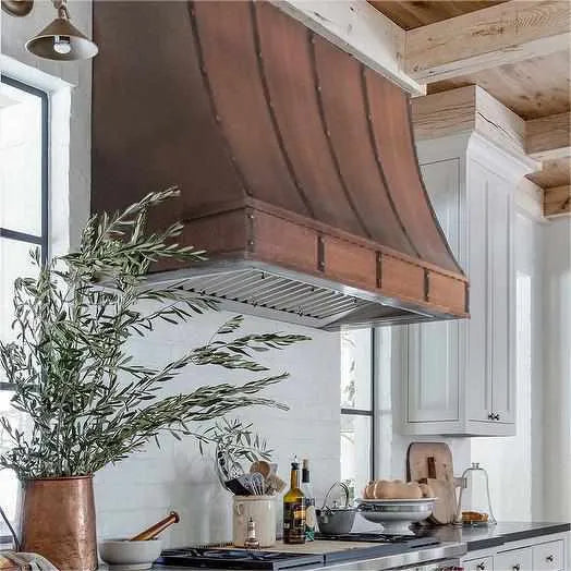 Fobest Copper Range Hood with Sloped Design FCP-79-Copper Range Hood-Fobest