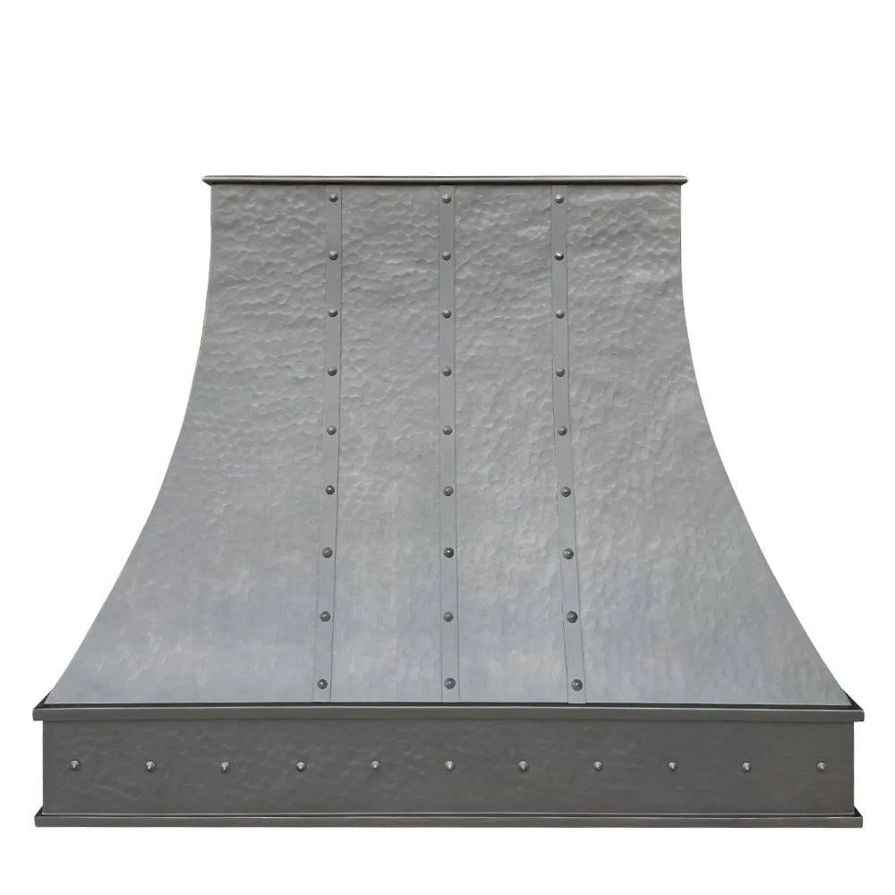 Fobest Copper Range Hood with Three Vertical Straps FCP-18-Copper Range Hood-Fobest