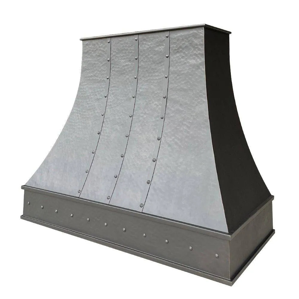 Fobest Copper Range Hood with Three Vertical Straps FCP-18-Copper Range Hood-Fobest