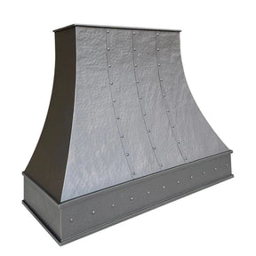 Fobest Copper Range Hood with Three Vertical Straps FCP-18-Copper Range Hood-Fobest