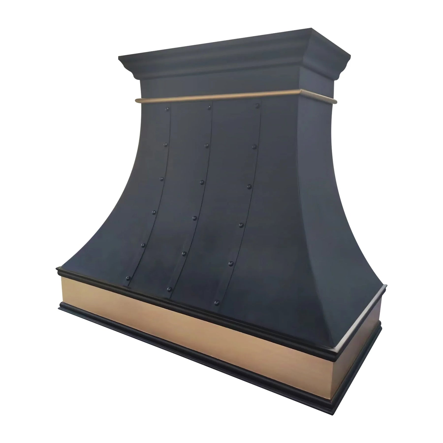 Fobest Copper Range Hood with brass apron FCP-132-Copper Range Hood-Fobest