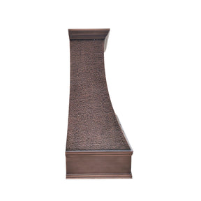 Fobest Copper Stove Vent Hood with Hammered Texture FCP-245-Copper Range Hood-Fobest