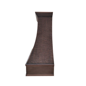 Fobest Copper Stove Vent Hood with Hammered Texture FCP-245-Copper Range Hood-Fobest