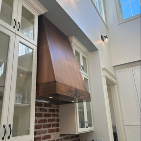 Fobest Copper Vent Hood with Vintage Charm Apron FCP-181-Copper Range Hood-Fobest