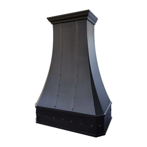 Decorative wall-mounted hood on a white background