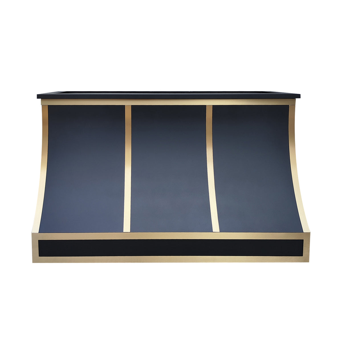 Fobest Curved Black Range Hood with Wide Profile Design FSS-388-Stainless Steel Range Hood-Fobest