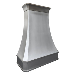 Fobest Curved Stainless Steel Custom Range Hood with Classic Crown FSS-64-Stainless Steel Range Hood-Fobest