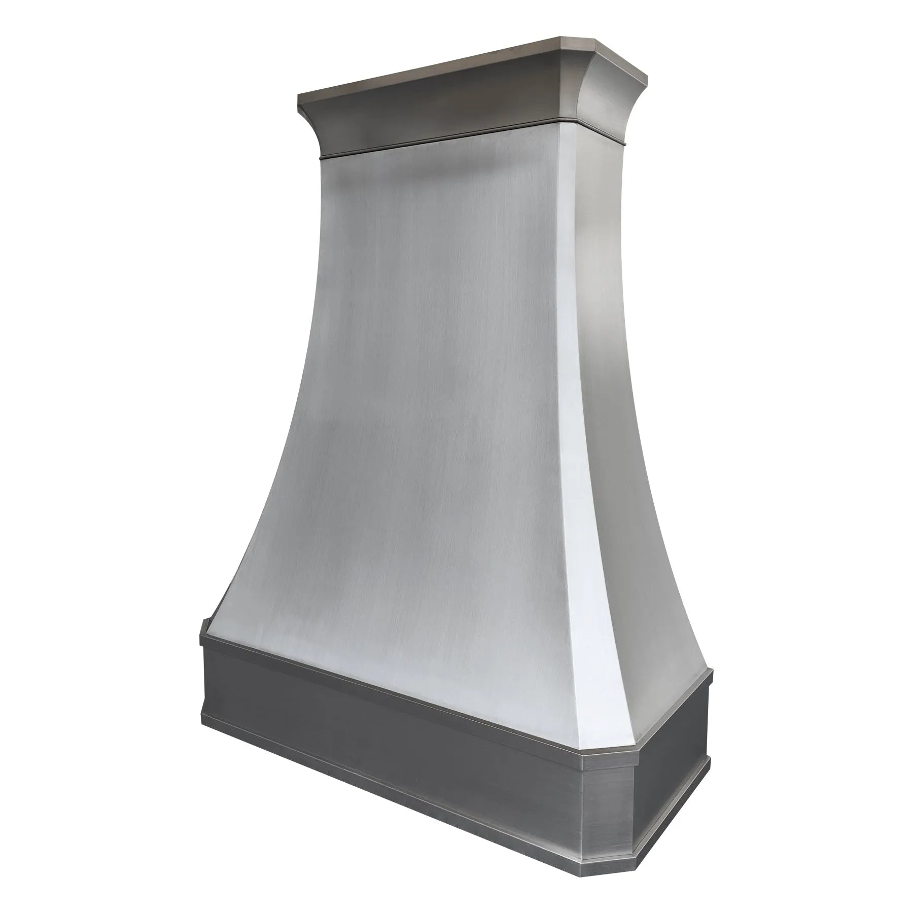 Fobest Curved Stainless Steel Custom Range Hood with Classic Crown FSS-64-Stainless Steel Range Hood-Fobest