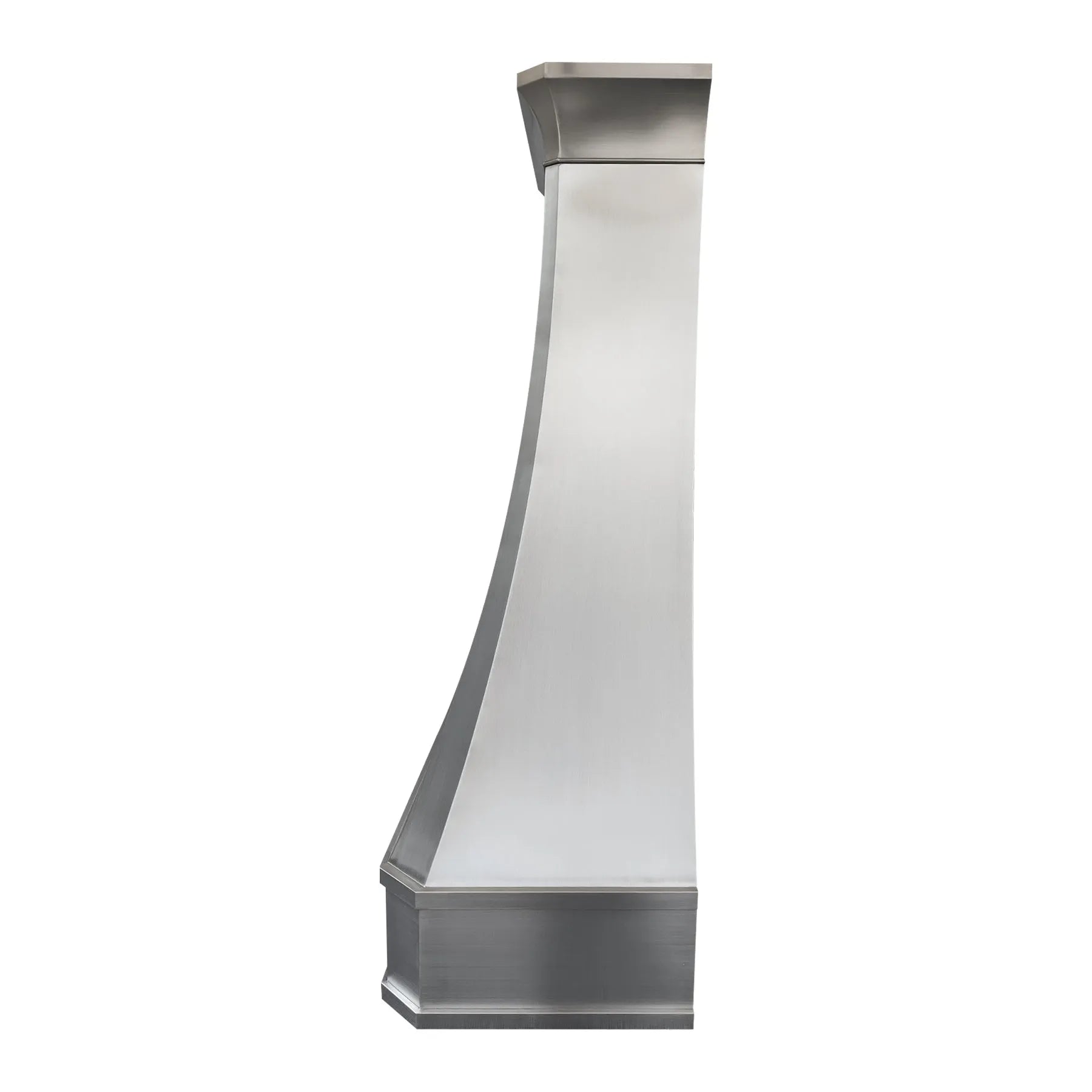 Fobest Curved Stainless Steel Custom Range Hood with Classic Crown FSS-64-Stainless Steel Range Hood-Fobest