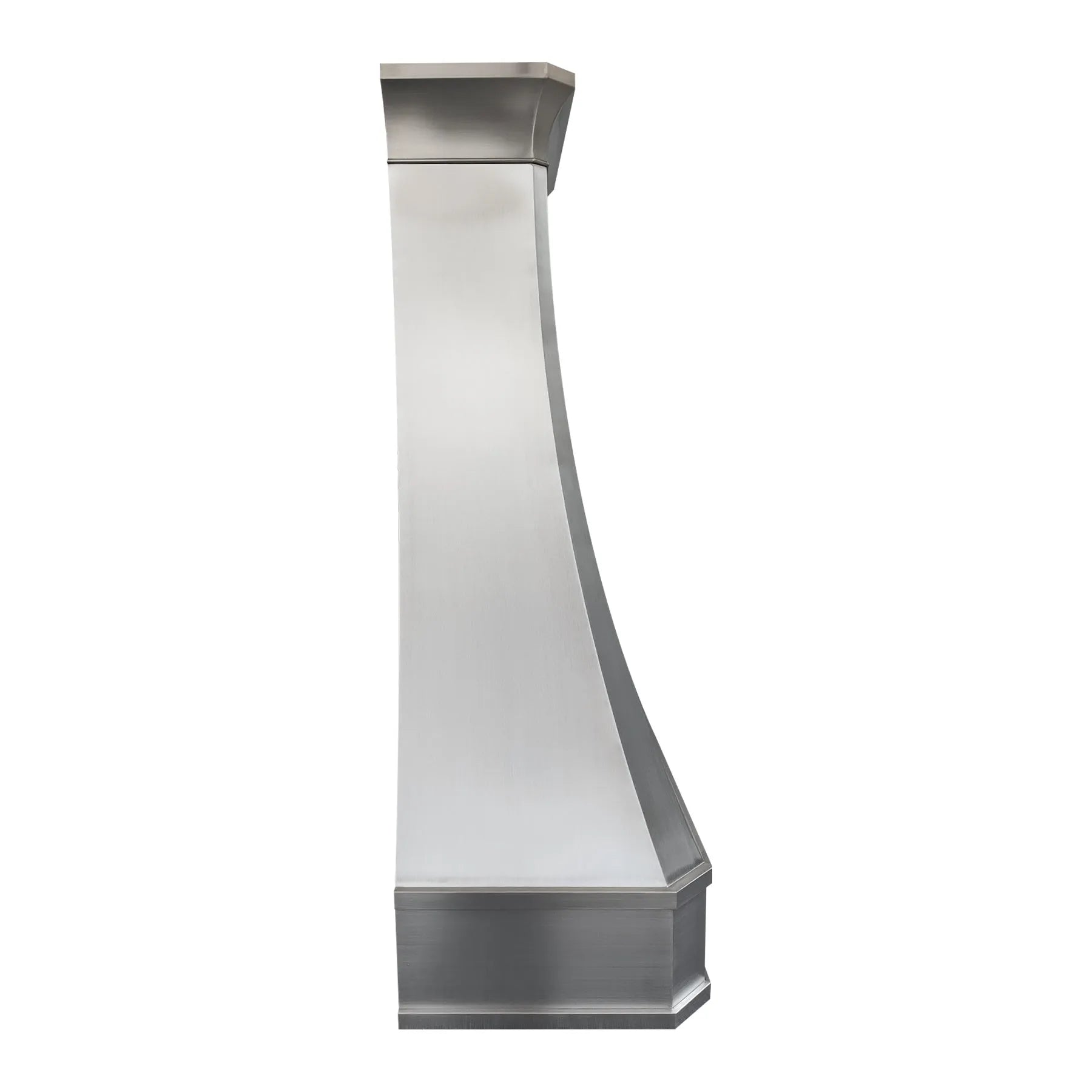 Fobest Curved Stainless Steel Custom Range Hood with Classic Crown FSS-64-Stainless Steel Range Hood-Fobest
