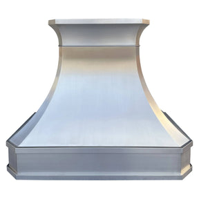 Fobest Curved Stainless Steel Custom Range Hood with Classic Crown FSS-64-Stainless Steel Range Hood-Fobest