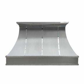 Fobest Curved Stainless Steel Custom Range Hood with Mirror Straps FSS-35-Stainless Steel Range Hood-Fobest
