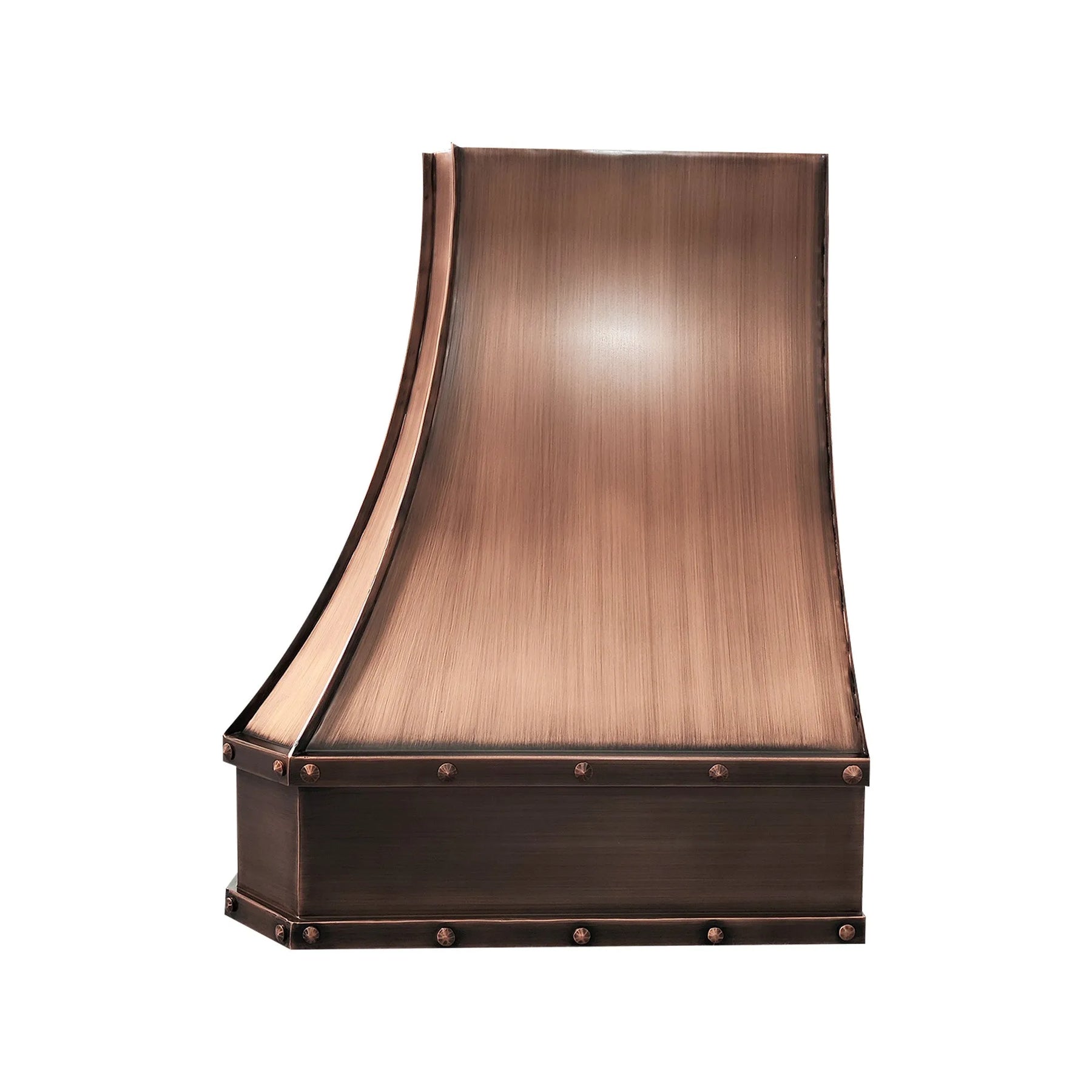 Fobest Custom Antique Copper Range Hood with Apron Pattern FCP-131-Copper Range Hood-Fobest