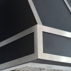 Fobest Custom Black Stainless Steel Range Hood FSS-117-Stainless Steel Range Hood-Fobest