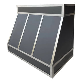 Fobest Custom Black Stainless Steel Range Hood FSS-117-Stainless Steel Range Hood-Fobest