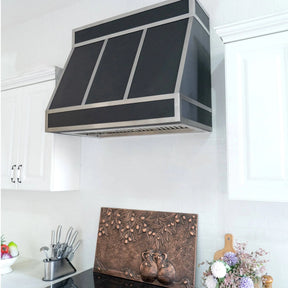 Fobest Custom Black Stainless Steel Range Hood FSS-117-Stainless Steel Range Hood-Fobest