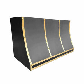 Fobest Custom Black Stainless Steel Range Hood FSS-148-Stainless Steel Range Hood-Fobest