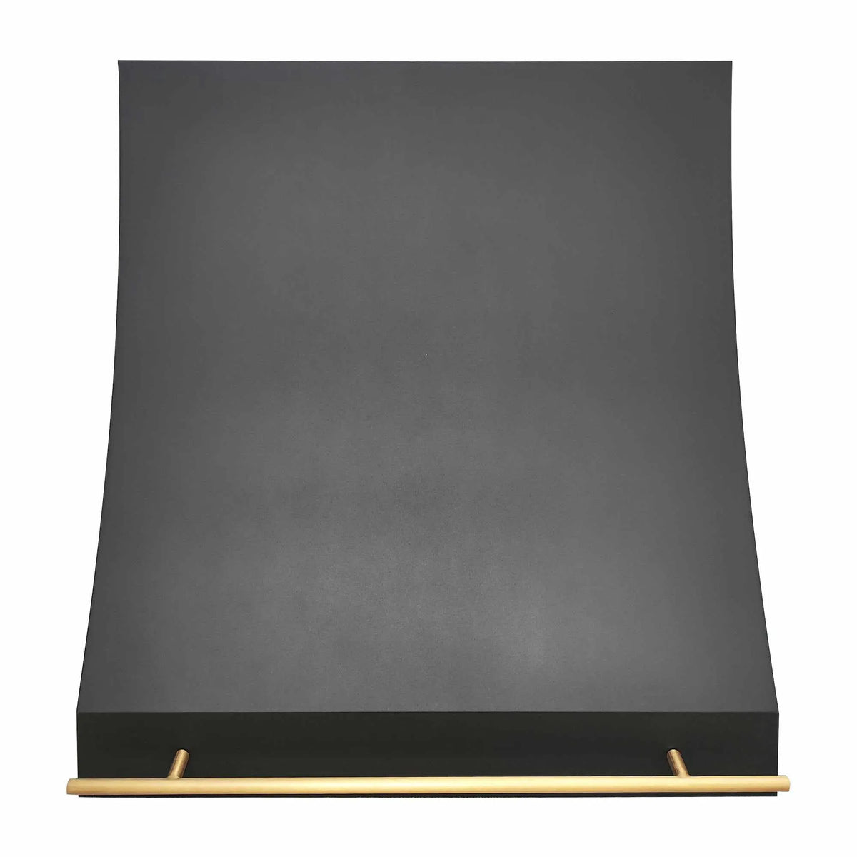 Fobest Custom Black Stove Hood with Brass Pot Rail FSS-227-Stainless Steel Range Hood-Fobest