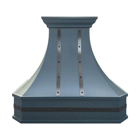 Fobest Custom Blue Range Hood with Straps FSS-422-Stainless Steel Range Hood-Fobest