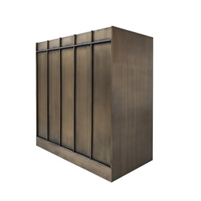 Fobest Custom Box Range Hood Aged Brass Finish FSS-350-Stainless Steel Range Hood-Fobest