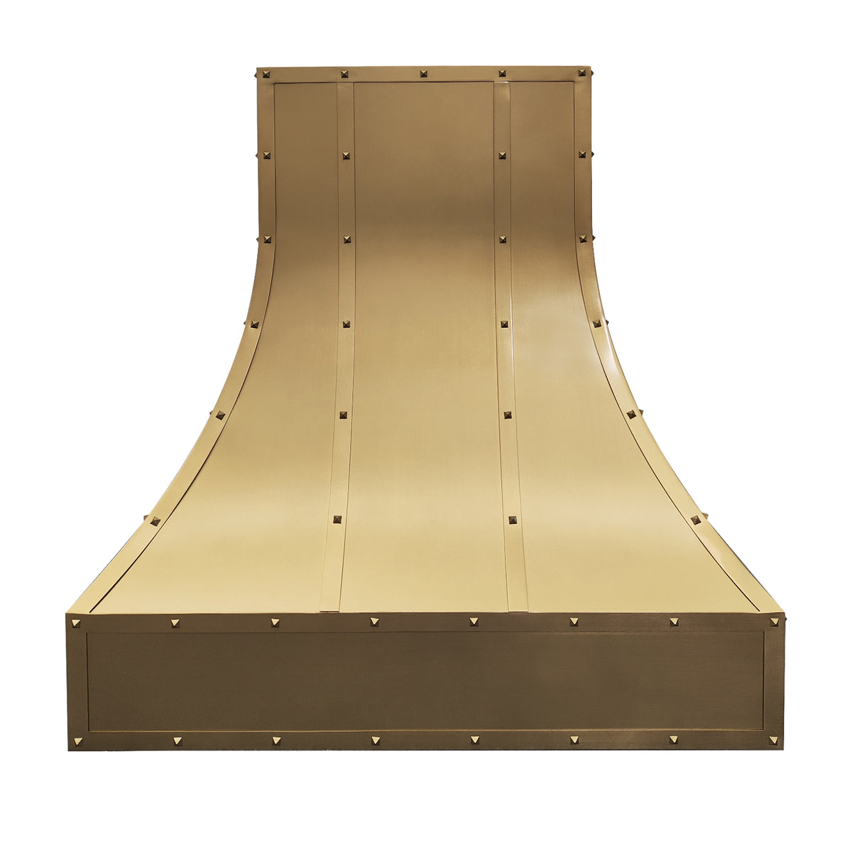 Fobest Custom Brass Hood Vent with Pyramid Rivets FSS-423-Stainless Steel Range Hood-Fobest