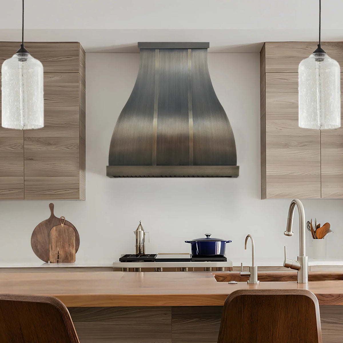 Fobest Custom Brass Hoods Bell Shape FSS-432-Stainless Steel Range Hood-Fobest