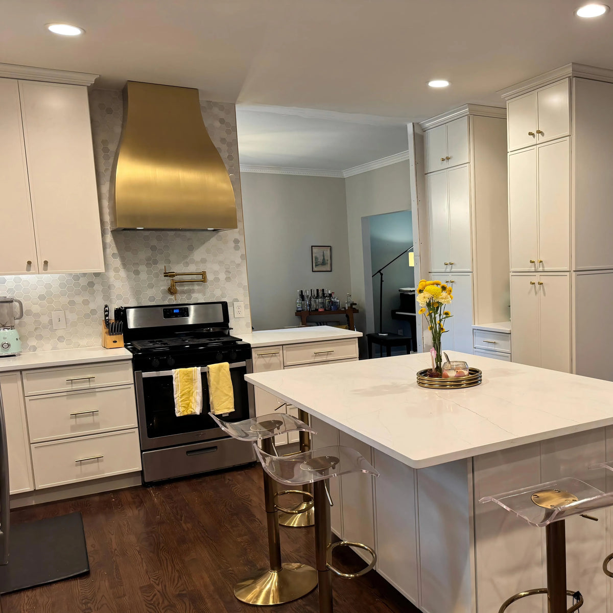 Fobest Custom Brass Kitchen Hood with Bell Shape FSS-364-Stainless Steel Range Hood-Fobest
