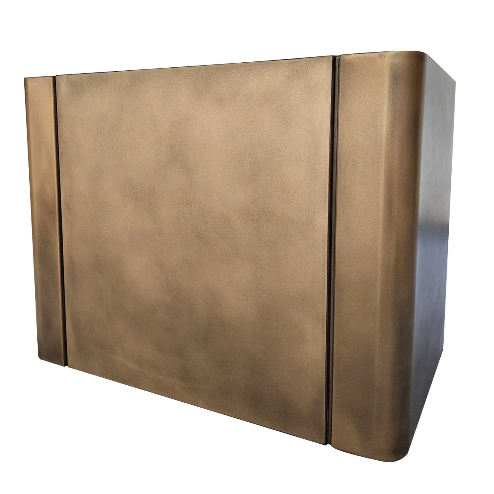 Fobest Custom Brass Range Hood with Aged Brass Finish FSS-333