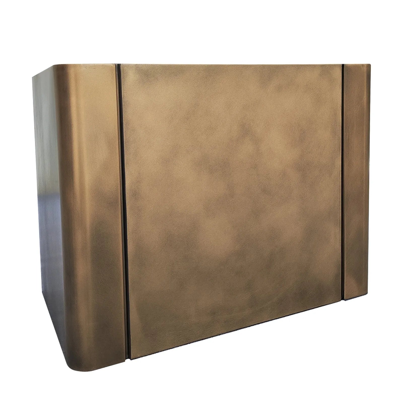 Fobest Custom Brass Range Hood with Aged Brass Finish FSS-333