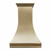 Fobest Custom Brass Range Hood with Class Curved Design FSS-286-Stainless Steel Range Hood-Fobest