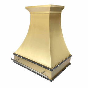 Fobest Custom Brass Range Hood with stainless steel accent FSS-192-Stainless Steel Range Hood-Fobest