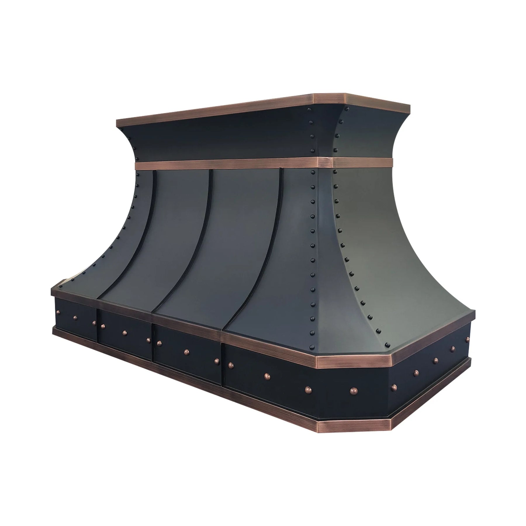 Fobest Custom Copper Kitchen Hood in Oil Rubbed Bronze Finish FCP-286-Copper Range Hood-Fobest