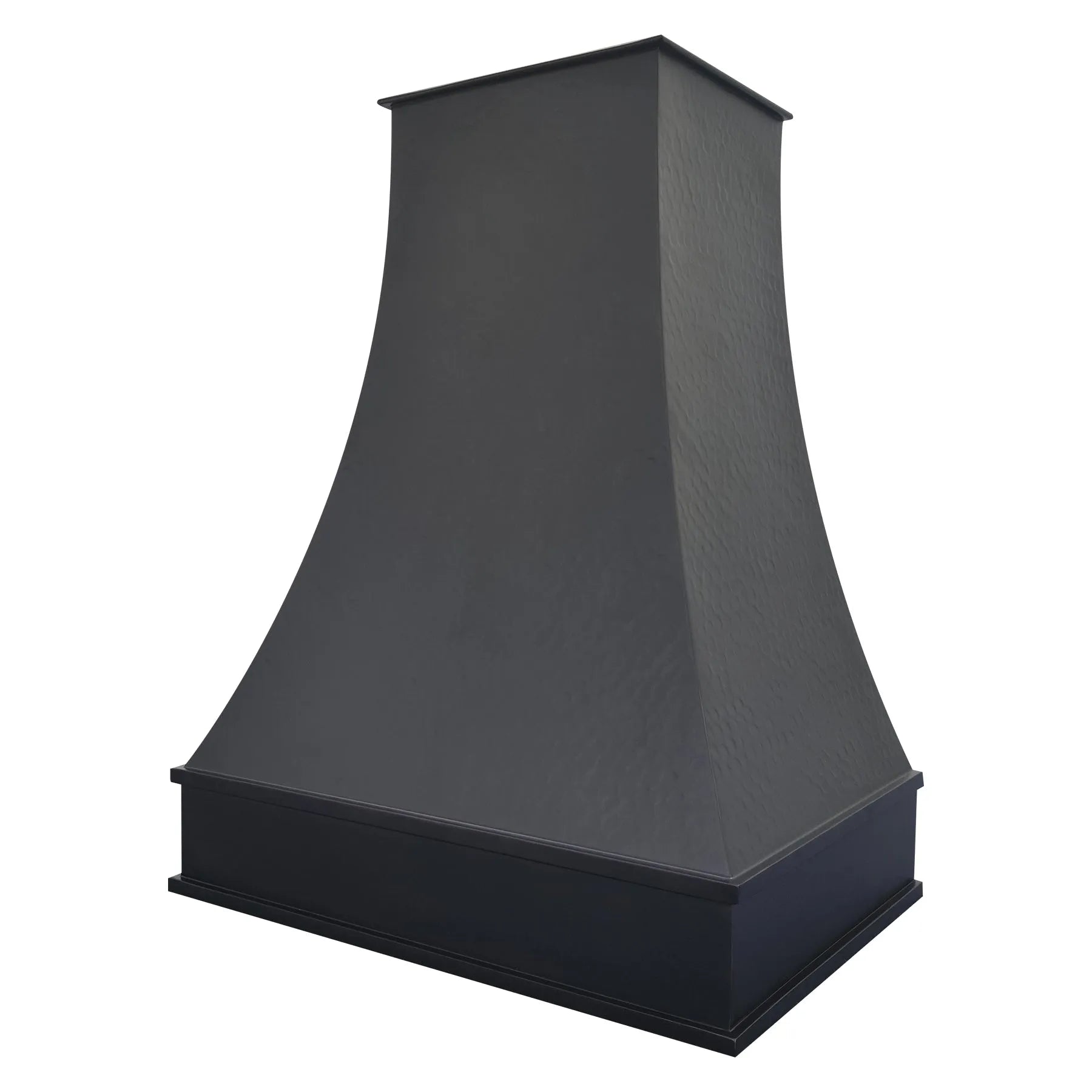 copper kitchen hood on a white background
