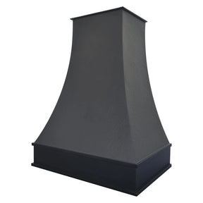 copper kitchen hood on a white background