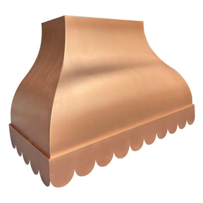 Fobest Custom Copper Range Hood Scalloped Shaped Bottom FCP-61-Copper Range Hood-Fobest