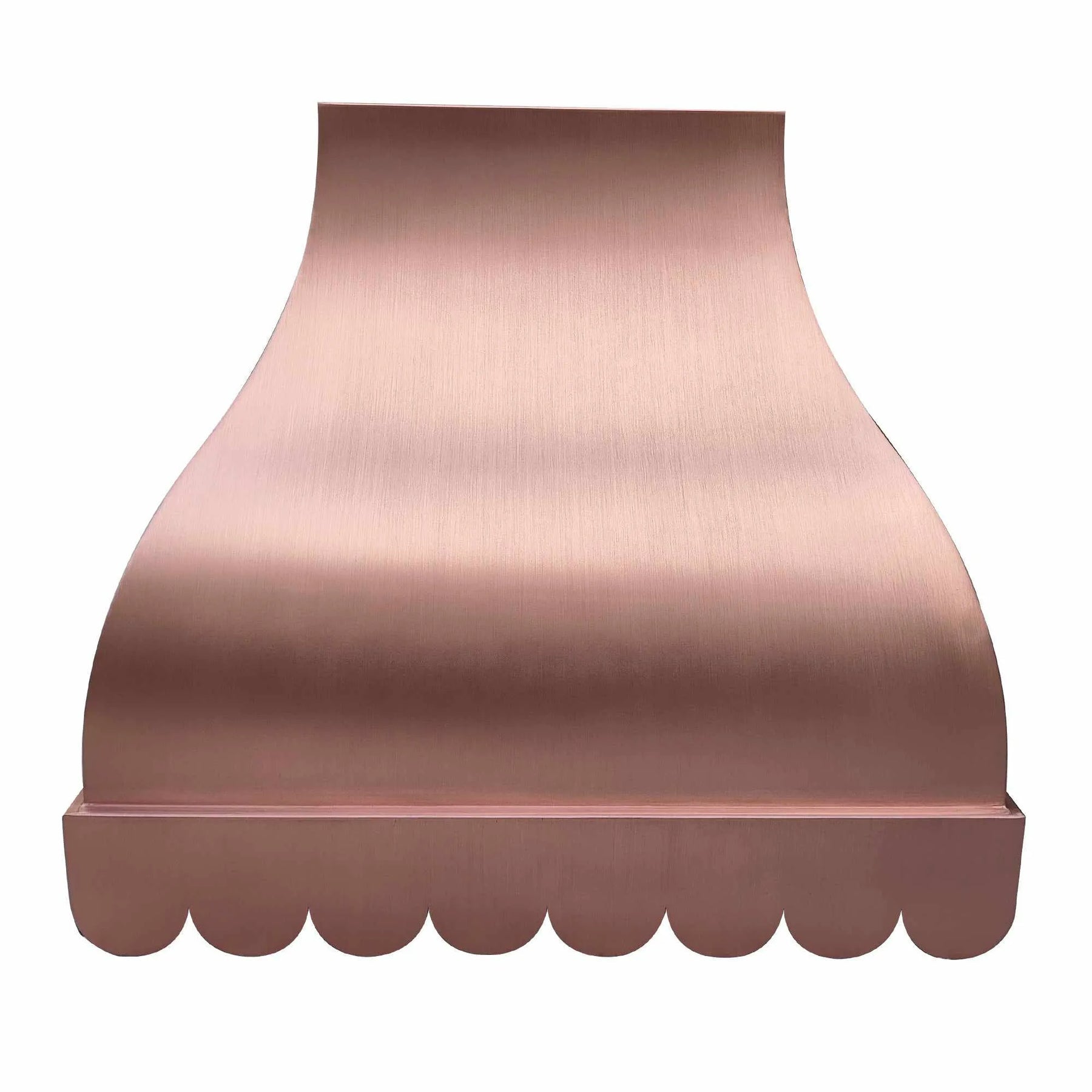 Fobest Custom Copper Range Hood Scalloped Shaped Bottom FCP-61-Copper Range Hood-Fobest