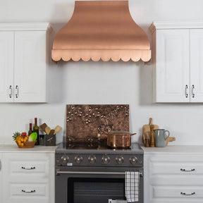 Fobest Custom Copper Range Hood Scalloped Shaped Bottom FCP-61-Copper Range Hood-Fobest