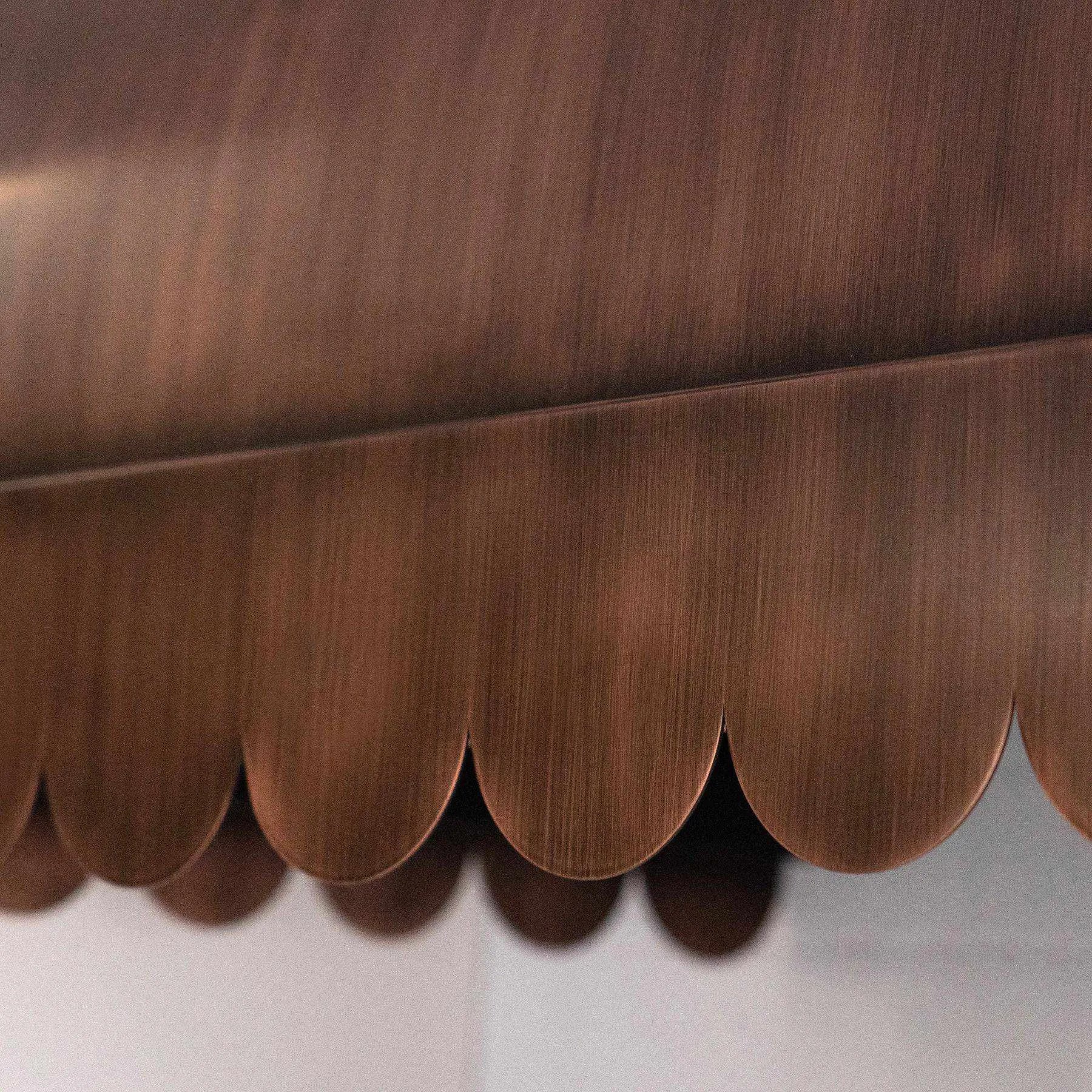 Fobest Custom Copper Range Hood Scalloped Shaped Bottom FCP-61-Copper Range Hood-Fobest