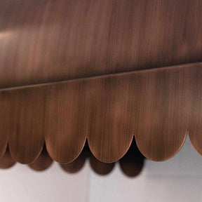Fobest Custom Copper Range Hood Scalloped Shaped Bottom FCP-61-Copper Range Hood-Fobest