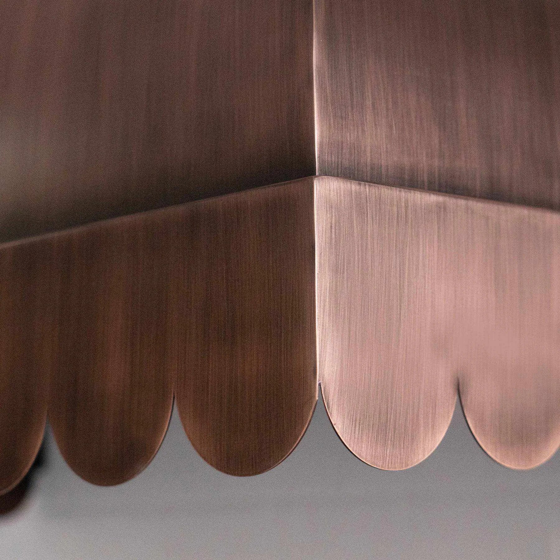 Fobest Custom Copper Range Hood Scalloped Shaped Bottom FCP-61-Copper Range Hood-Fobest