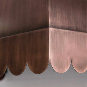 Fobest Custom Copper Range Hood Scalloped Shaped Bottom FCP-61-Copper Range Hood-Fobest