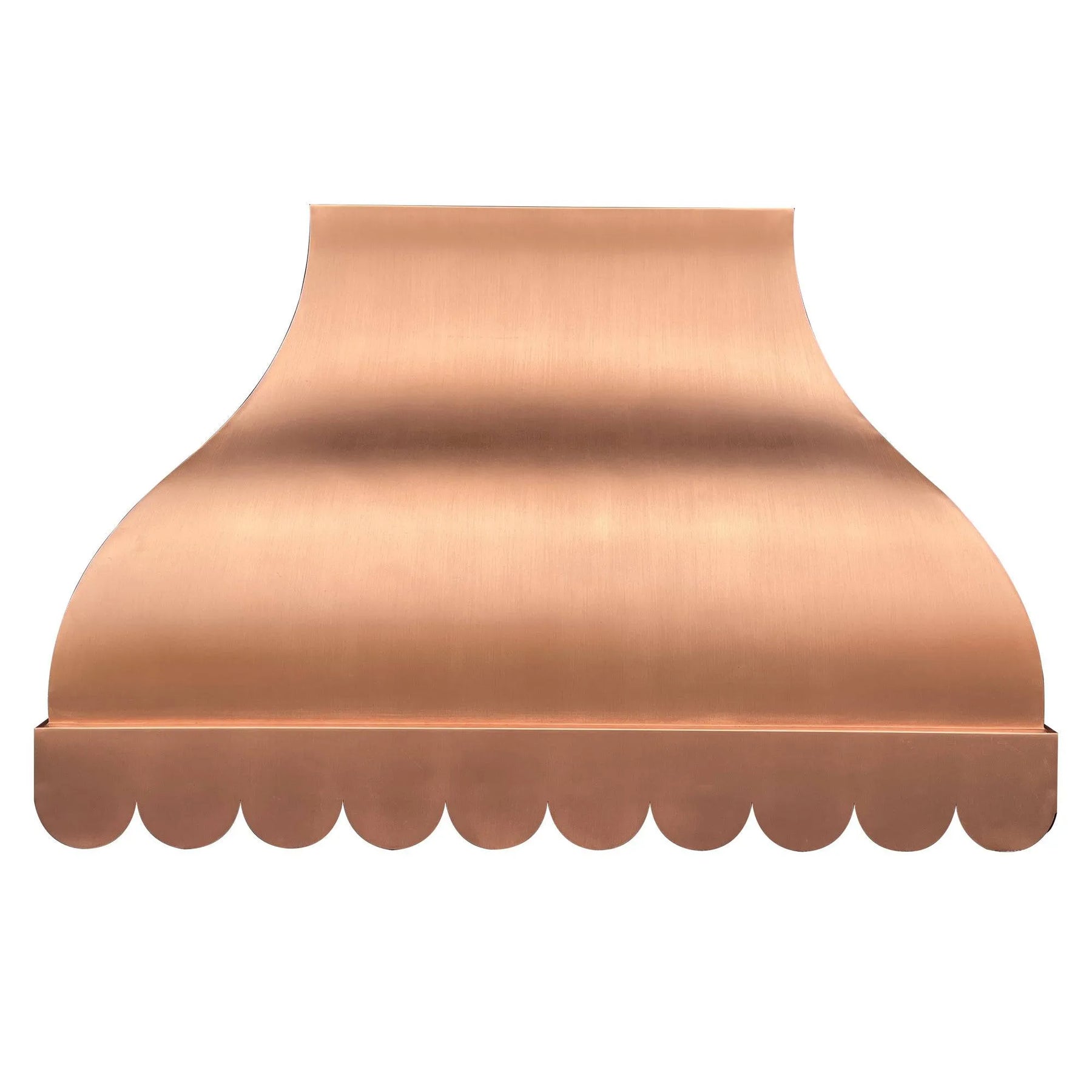 Fobest Custom Copper Range Hood Scalloped Shaped Bottom FCP-61-Copper Range Hood-Fobest