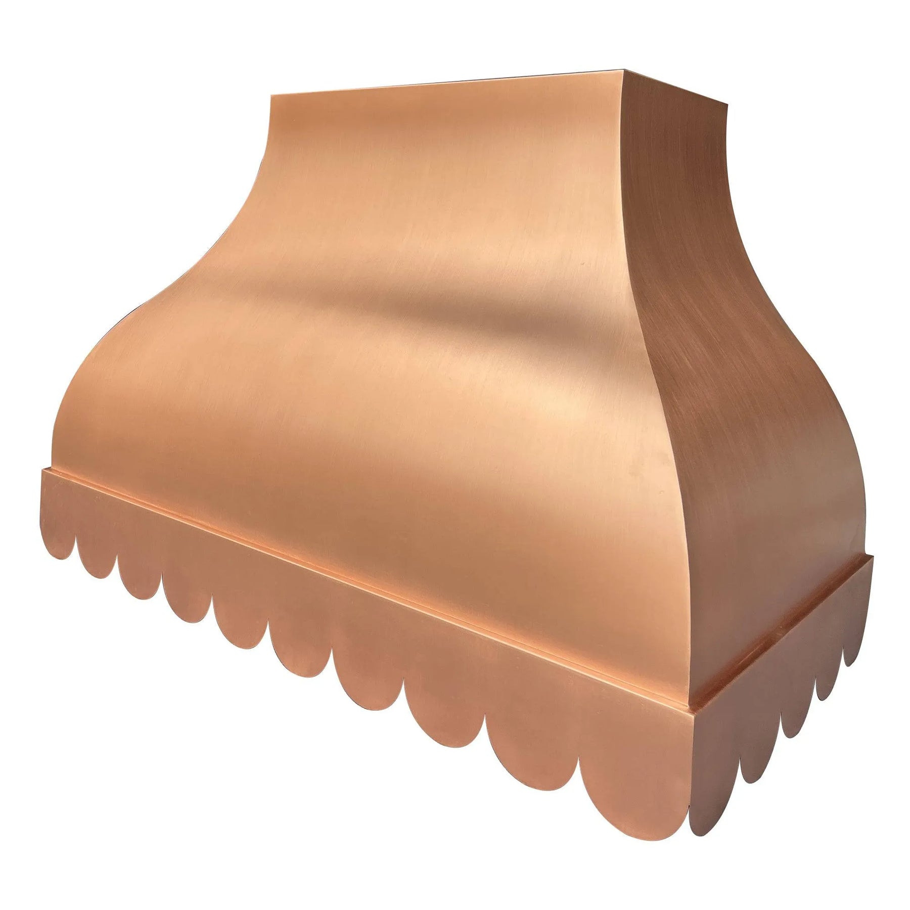 Fobest Custom Copper Range Hood Scalloped Shaped Bottom FCP-61-Copper Range Hood-Fobest