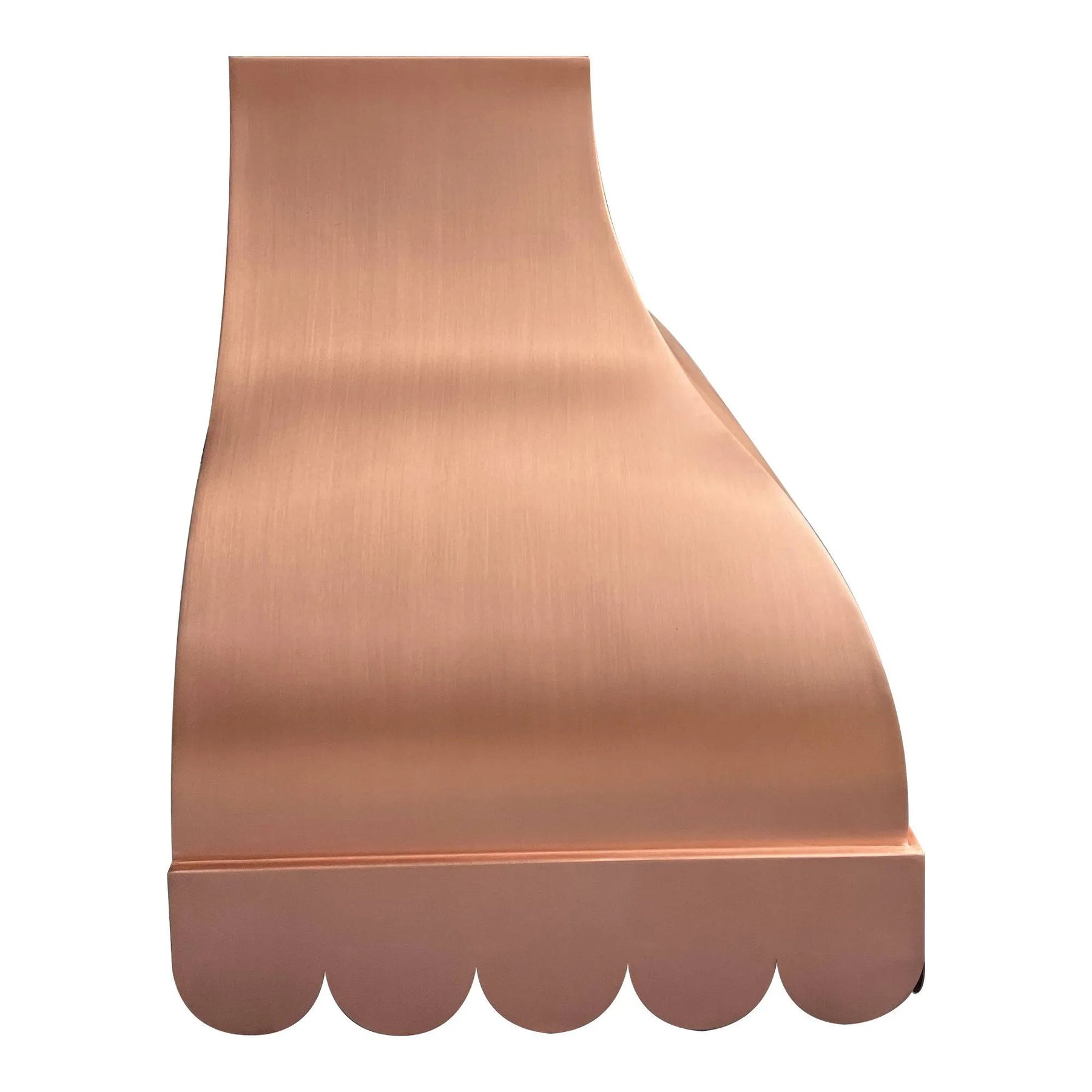 Fobest Custom Copper Range Hood Scalloped Shaped Bottom FCP-61-Copper Range Hood-Fobest
