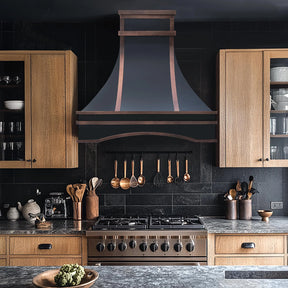 Fobest Custom Copper Range Hood with Arched Bottom FCP-201-Copper Range Hood-Fobest