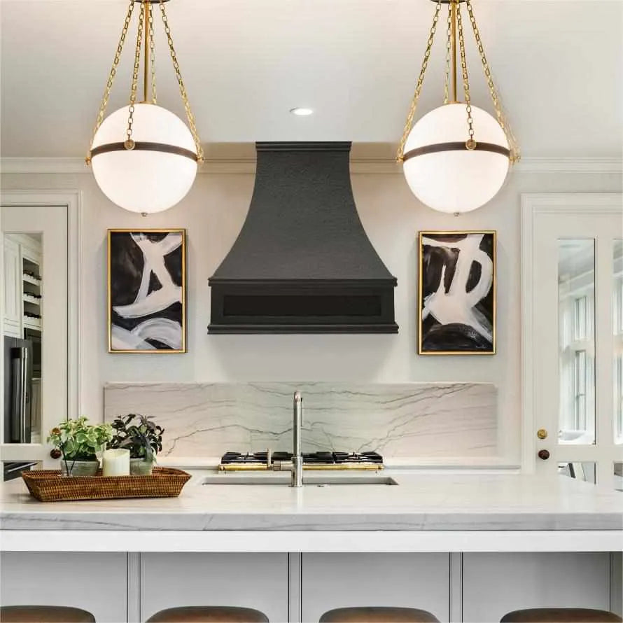 Fobest Custom Copper Range Hood with Frame Apron FCP-135-Copper Range Hood-Fobest
