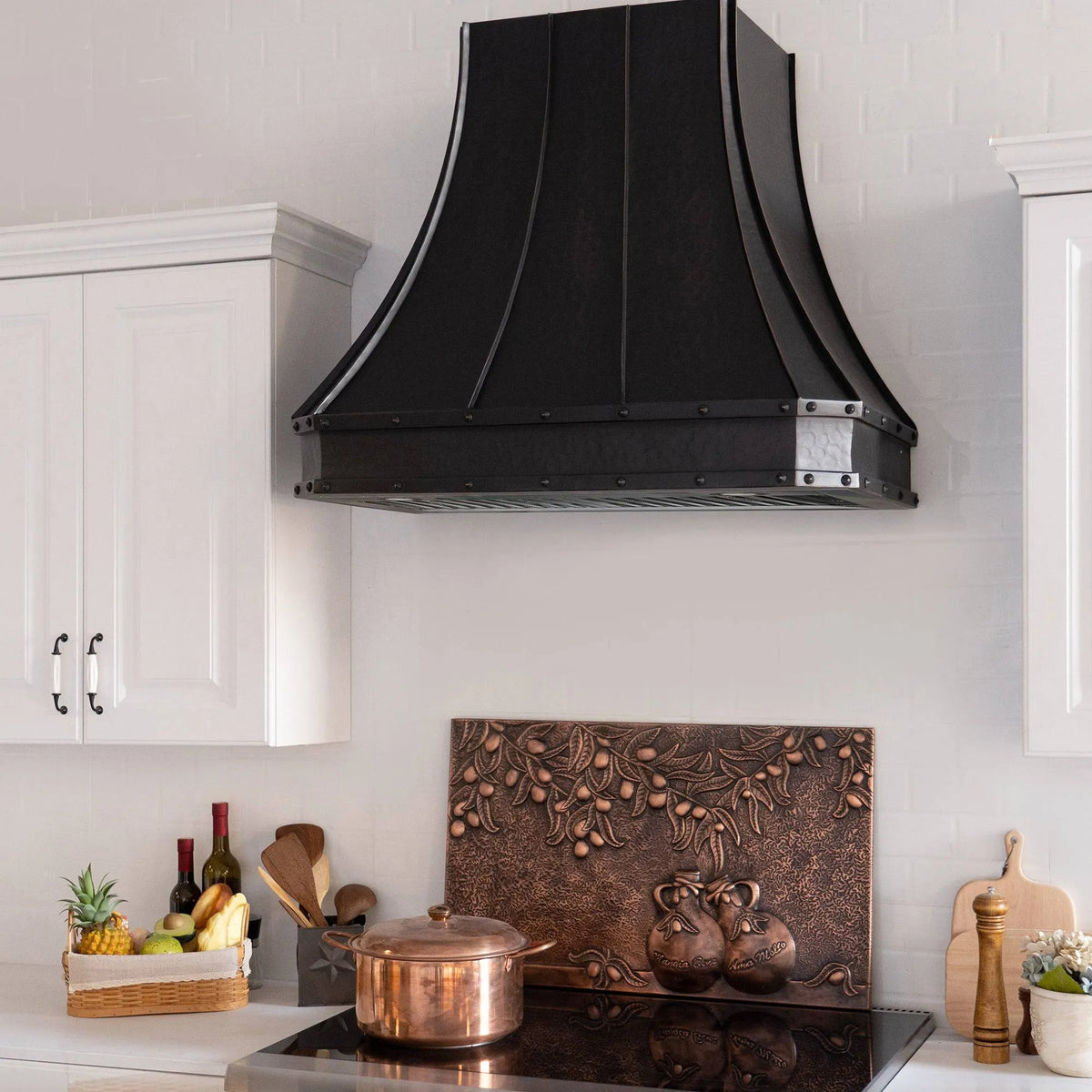 Fobest Custom Copper Range Hood with Frame FCP-21-Copper Range Hood-Fobest