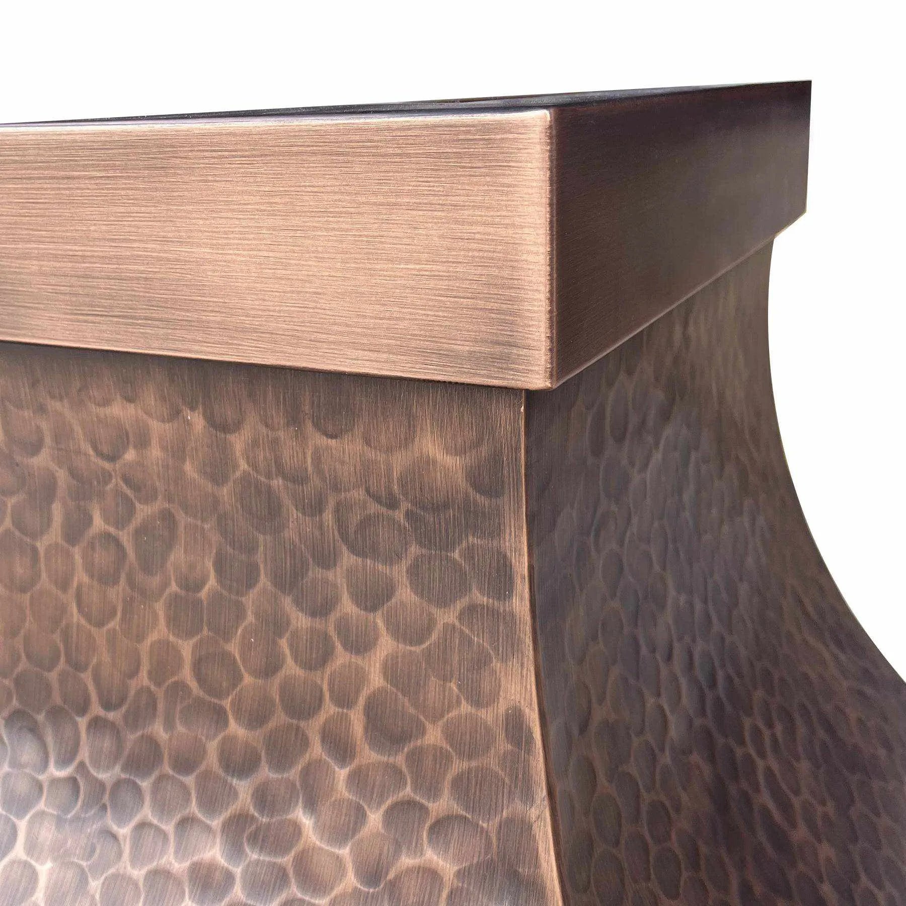 Fobest Custom Copper Range Hood with Handmade Apron FCP-74-Copper Range Hood-Fobest